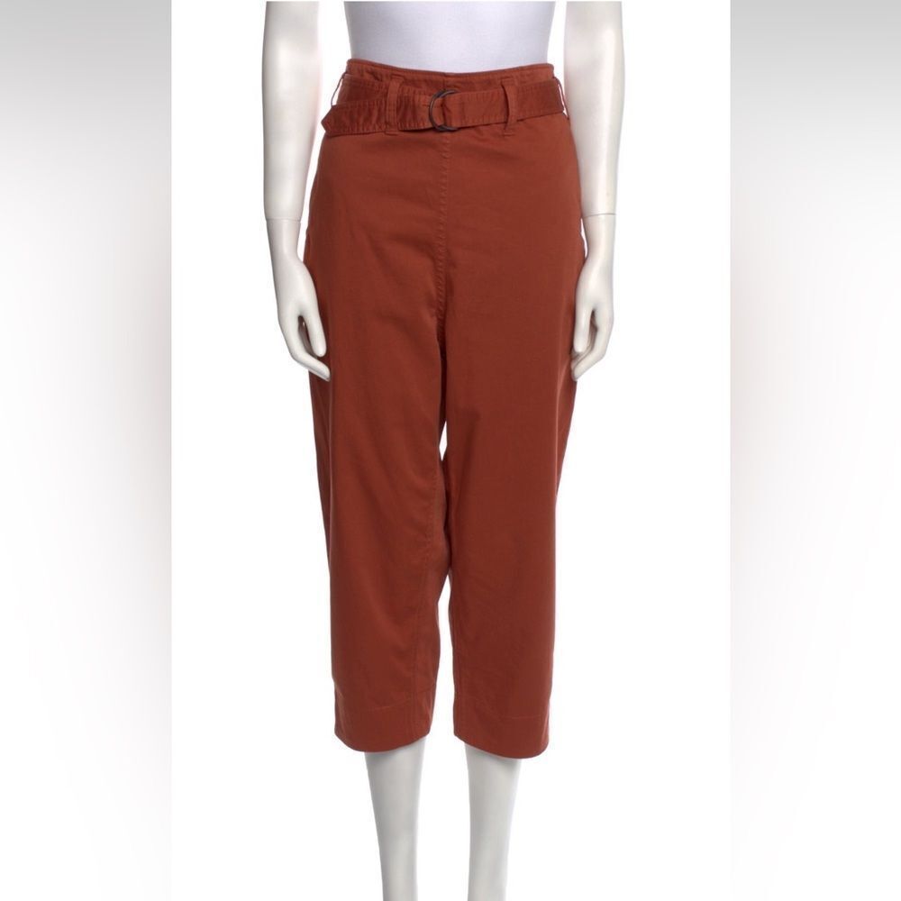 Brunello Cucinelli Rust colorCropped Pants with Belt, US6